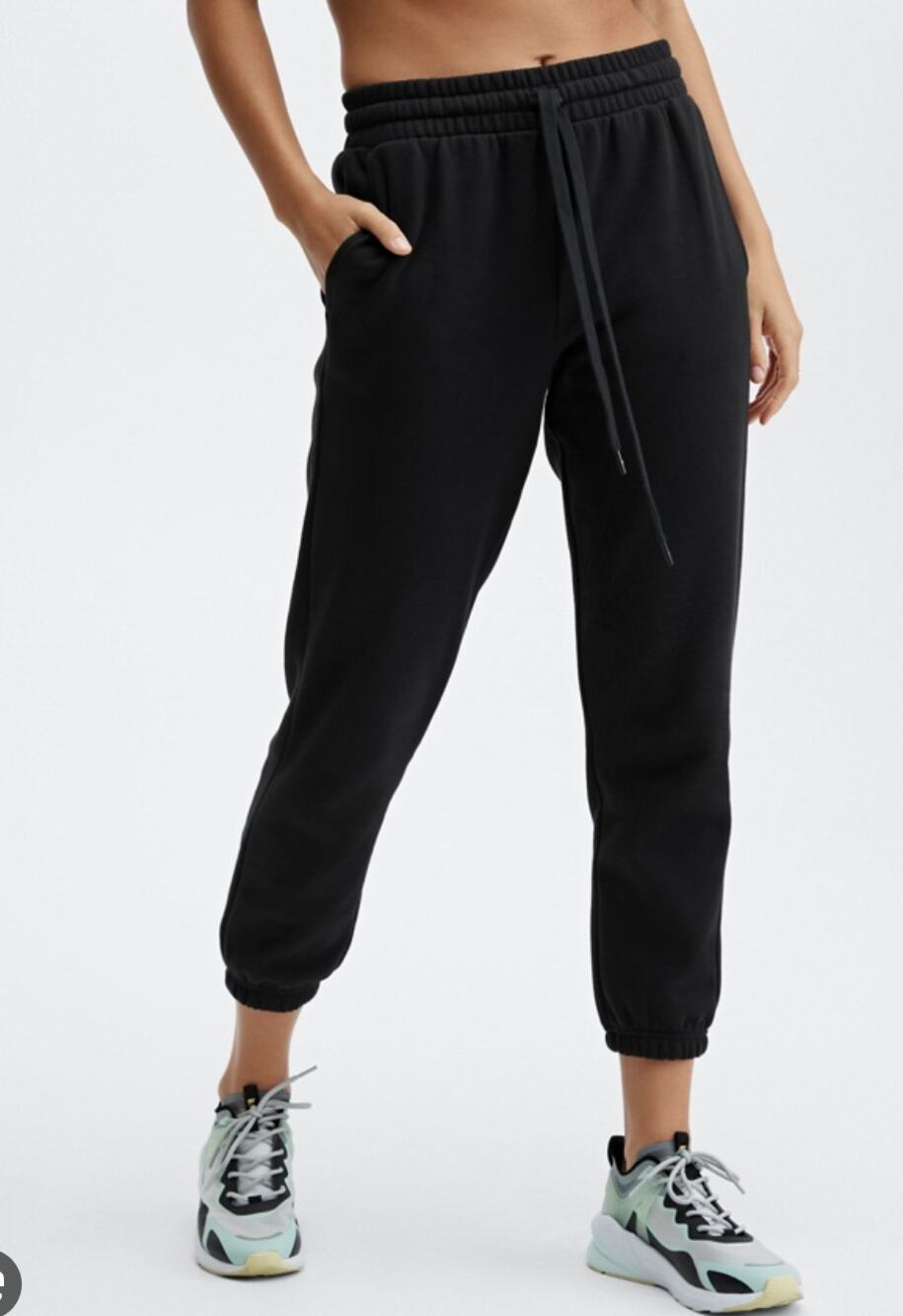Fabletics Go-To Classic Sweatpant | Black | Size XXL